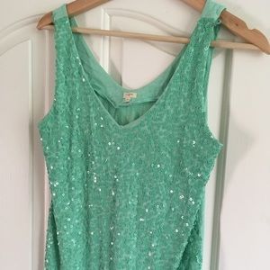 Mint J. crew sequin tank